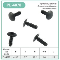 Trim panel clip Ø 3.5 / 4 mm – PL-4070