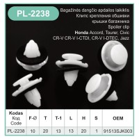 Push-in clip with head Ø 10 mm for Honda – PL-2238