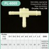 Nylon Vacuum Hose Tee Connector 1/8 x 3/16 x 1/8 14025274 – PL-6005 Nylon Vacuum Hose Tee Connector 1/8 x 3/16 x 1/8 14025274 – PL-6005