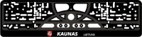 Number plate holder 520×110 mm, black – R3-104