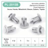 10mm Dia Grey Plastic Car Push Pin Rivet Fasteners Trim Clips Panel Bumper – PL-2015B