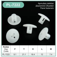 White Dashboard Insulator Trunk Trim Clips 90676SE0003 – PL-7222