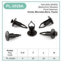 9mm Dia Clips Bumper Cover Sill Trim Panel Moulding Plastic for Toyota Lexus – PL-2028A