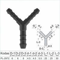 6x8 mm Y-Piece Reducer Plastic Barbed Connector Joiner Tube Hose Pipe Fitting – PL-2972