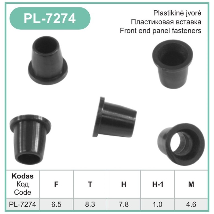 Black Roof Body Moulding Retainer Grommets 8934201767 – PL-7274 Black Roof Body Moulding Retainer Grommets 8934201767 – PL-7274