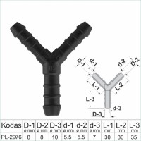 8x10 mm Y-Piece Reducer Plastic Barbed Connector Joiner Tube Hose Pipe Fitting – PL-2976